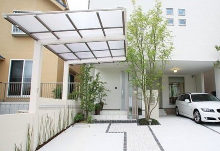 タカショー　アートポート　本体色［ホワイトパイン］施工例